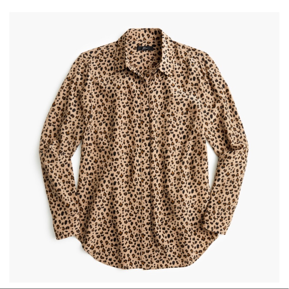 J. Crew Silk Button Up Shirt